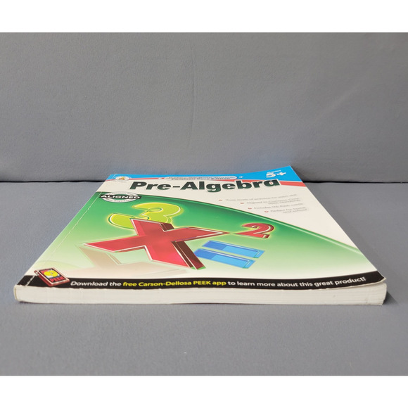 Kelley Wingate Pre-Algebra Workbook Grades 5-8 Carson Dellosa Common Core Math - Picture 7 of 16